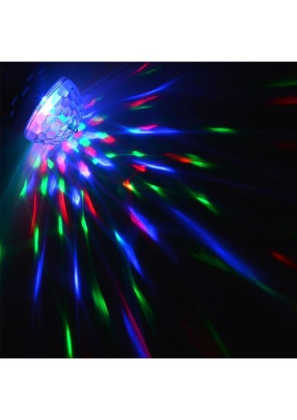 Çok Renkli Dönen Disko Lambası, Animasyonlu E27 Ampul, Eğlenceli Işıklandırma indirimleri