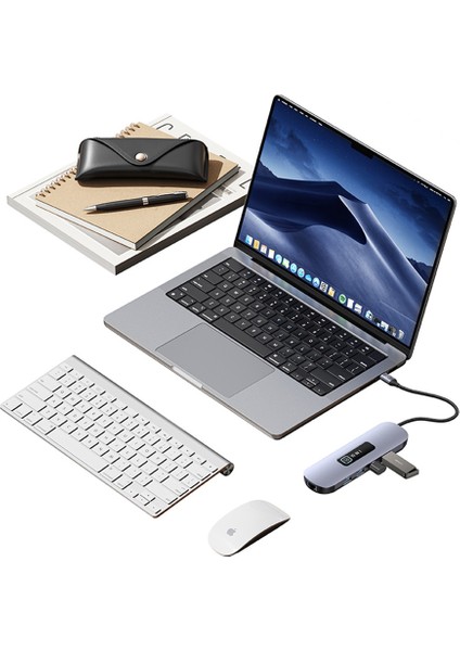 SJ644 10 Port USB Hub - Ethernet, HDMI & VGA Destekli, Pd 3.0 fırsatları