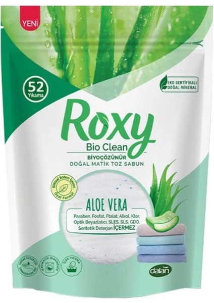 Bfs Roxy Bio Clean Doğal Matik Toz Sabun Aloe Vera 1600 gr