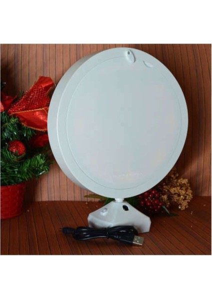 Beyaz Yuvarlak LED Sihirli Ayna Çerçevesi, Şık ve Parlak Dekorasyon Ürünü fiyatları