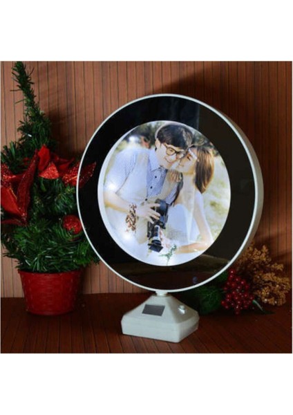 Beyaz Yuvarlak LED Sihirli Ayna Çerçevesi, Şık ve Parlak Dekorasyon Ürünü fırsatları