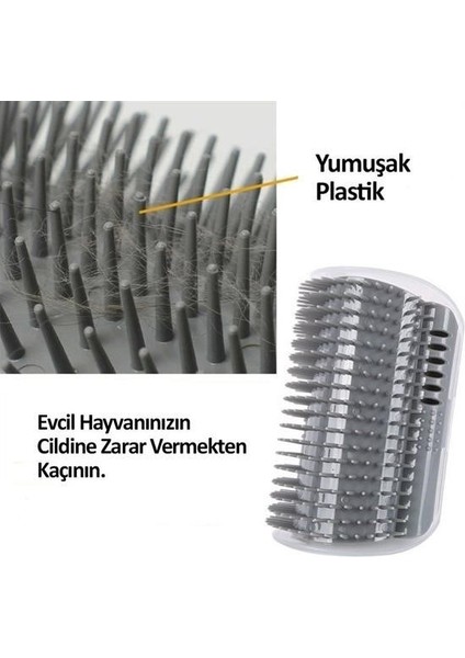 Tamarınd® Pratik Kedi Tüyü Kaşıma ve Tarama Aparatı Duvara Monte Kaşıma Aleti modelleri