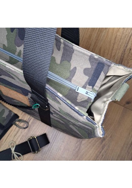 Kahverengi Keten Kanvas Taşınabilir Şık Çanta fırsatları