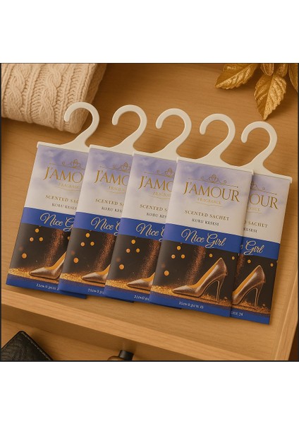 Nice Girl Askılı Dolap ve Çekmece Kokusu 5'li Paket