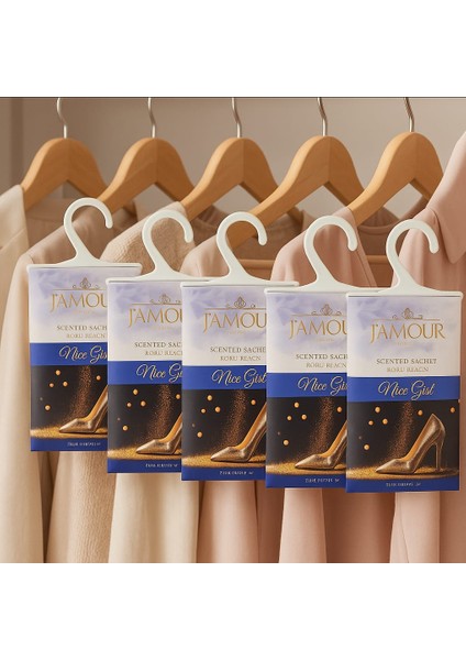 Nice Girl Askılı Dolap ve Çekmece Kokusu 5'li Paket modelleri