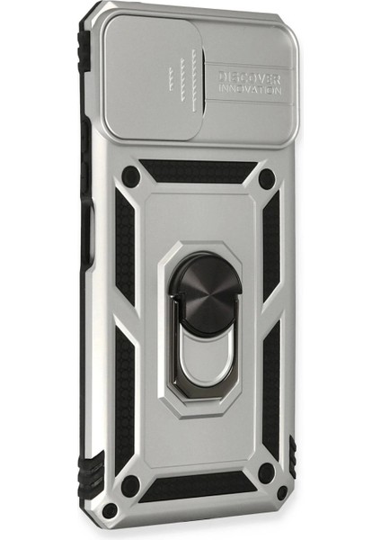 Xiaomi Mi 11 Lite Kılıf Pars Lens Yüzüklü Silikon - Gümüş fiyatları