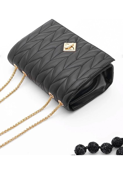 Kadın Altın Renk Zincirli El ve Omuz Çantası, Şık ve Kullanışlı Tasarım fırsatları