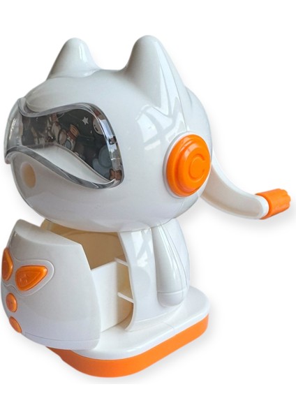 kedi Tasarımlı Mekanik Kalemtraş, Döner Kollu, 4 Renk Seçeneği fırsatları