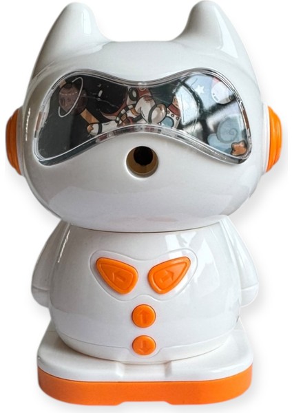 kedi Tasarımlı Mekanik Kalemtraş, Döner Kollu, 4 Renk Seçeneği indirimleri