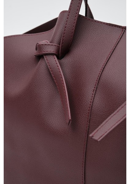 Şık Bordo Omuz Çantası, Günlük Kullanım Için Zarif ve Hafif Tasarım fırsatları