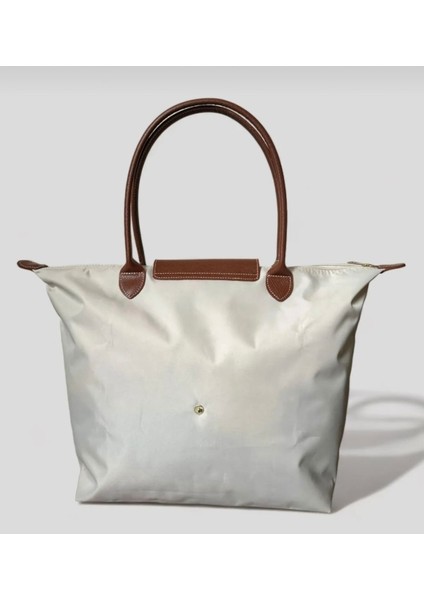 Şık ve Pratik Katlanabilir El ve Omuz Çantası, Bej Renk Seçeneğiyle fiyatları