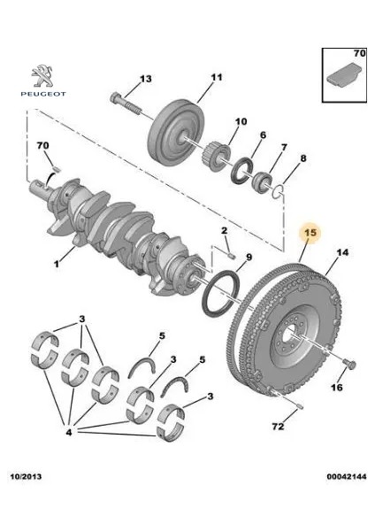 Volant Dişlisi PARTNER-206-306-307-406-BOXER 133 D