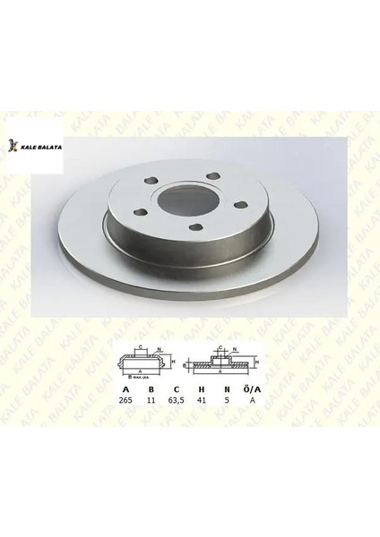 Fren Disk Aynasi Arka Düz Focus-C-Max 04-12/1373360/SWG50924619/KALE Balata