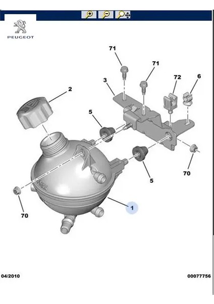 Yedek Su Deposu Expert-Jumpy Iii Peugeot 1323.AC