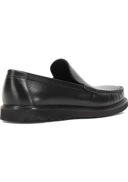 Erkek Siyah Deri Loafer indirimleri