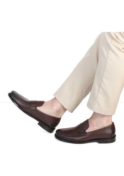 Erkek Kahverengi Kösele Taban Deri Ayakkabı fiyatları