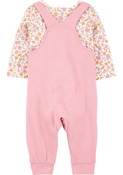 Kız Bebek Pembe Salopet Set fiyatları