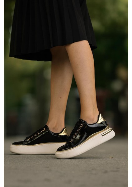 Kadın Ince Şerit Detaylı Kalın Taban Spor Ayakkabı fiyatları
