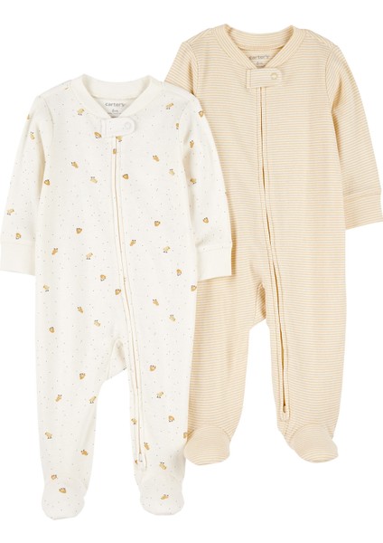 Bebek Ekru 2li Uyku Tulumu