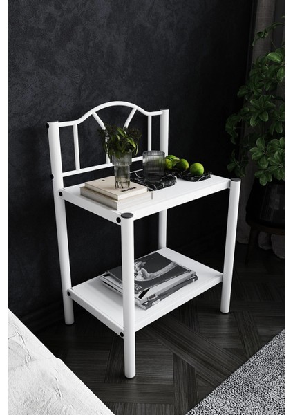 Bella Retro Ferforje Metal Komodin Yan Sehpa modelleri