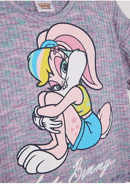 05-08 Yaş Kız Çocuk Looney Tunes Ikili Takım - Lila fırsatları
