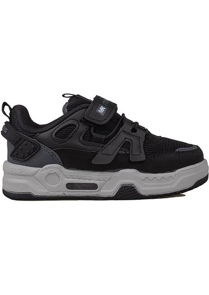 Siyah Kaymaz Taban Çocuk Spor Ayakkabı