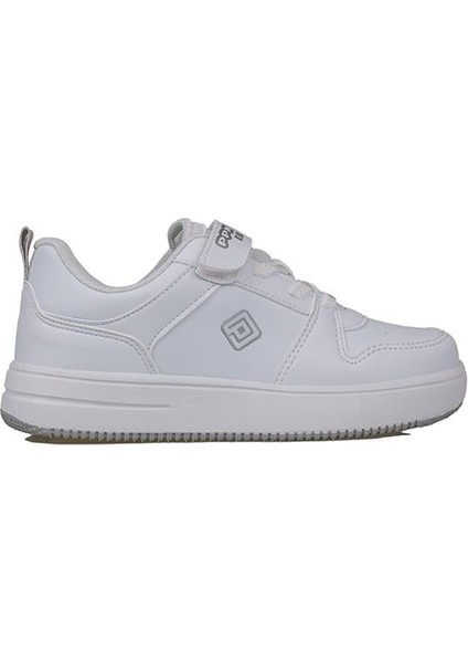 Beyaz Ultra Hafif Düz Unisex Çocuk Sneaker