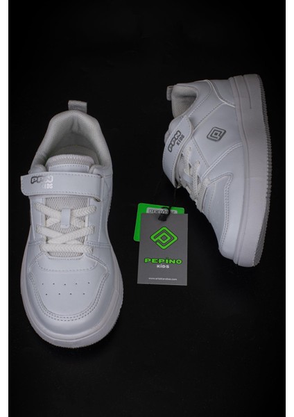 Beyaz Ultra Hafif Düz Unisex Çocuk Sneaker indirimleri