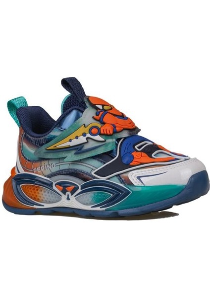 Turuncu Erkek Çocuk Patik Işıklı Sneaker