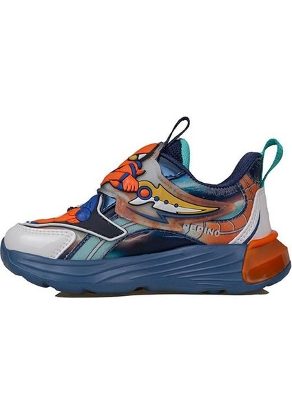 Turuncu Erkek Çocuk Patik Işıklı Sneaker modelleri
