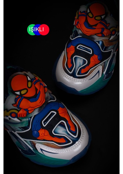 Turuncu Erkek Çocuk Patik Işıklı Sneaker fırsatları
