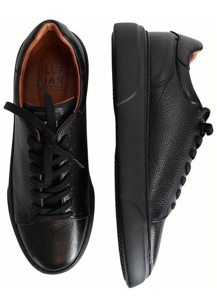 Tommy Erkek Deri Sneaker Ayakkabı Full Siyah fiyatları