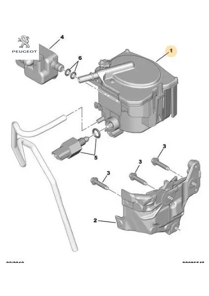Mazot Filtresi 206-207-307-308-407-PARTNER 1.6hdi/