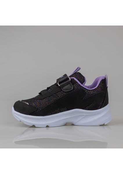 Siyah-Beyaz Hafif Cırt Cırtlı Fileli Çocuk Spor Ayakkabı modelleri