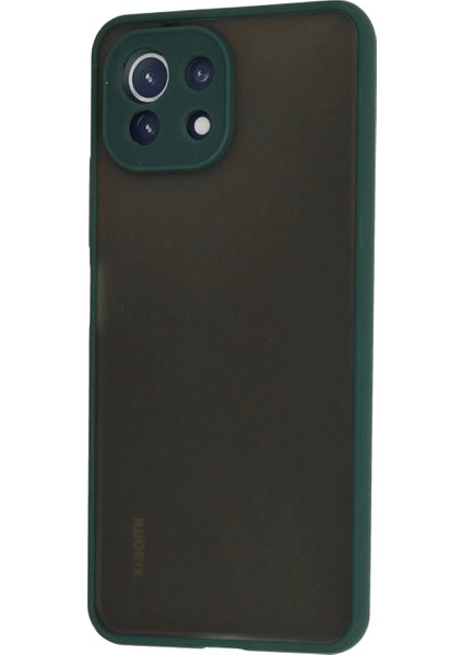 Xiaomi Mi 11 Lite Kılıf Montreal Silikon Kapak - Yeşil modelleri