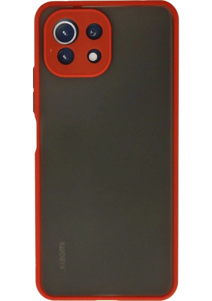 Xiaomi Mi 11 Lite Kılıf Montreal Silikon Kapak - Kırmızı