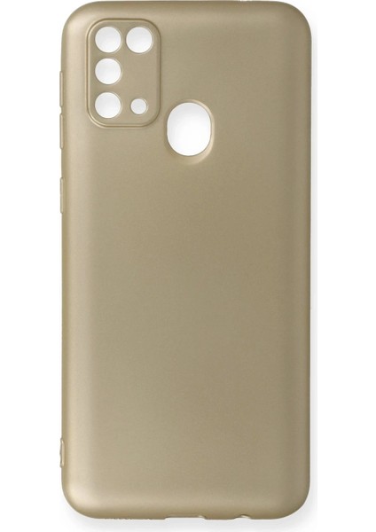 Samsung Galaxy M31 Kılıf First Silikon - Gold