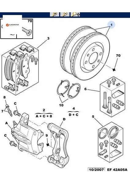 Erp Fren Diski On (4d 266MM)301 307 Partner C4 4249G1 Takim