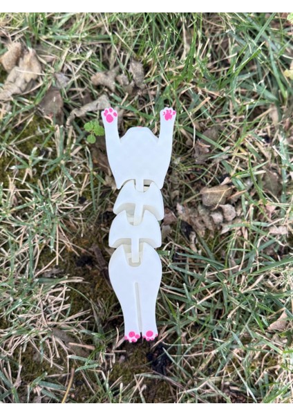 Minik Beyaz Sevimli Eklemli Kedi indirimleri