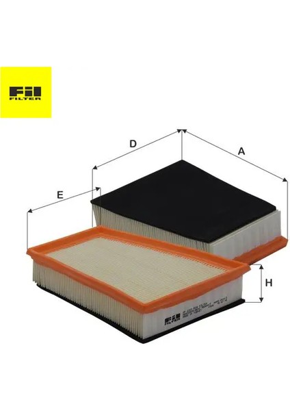 Hava Filtresi Citan-Kangoo Ii 1.5dci Fil Filter 165462862R/ C2510/ 1/ A1573 HP2303