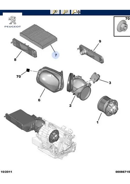 Polen Filtresi 1007-307-308 1.4/1.6/2.0hdi