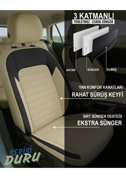 Hyundai Accent Uyumlu Duru Serisi Oto Koltuk Kılıfı fiyatları