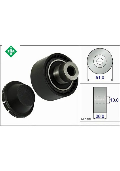 Alternatör Gergi Rulmani 206 1,4 Hdi 01/-307 1,4