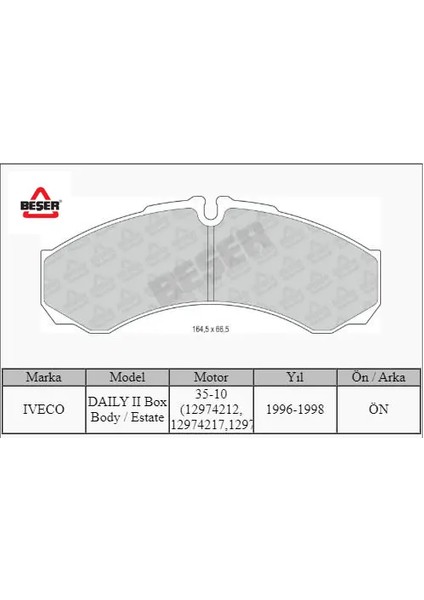 Ön Fren Balatasi Daily 49.12 Y.m 97-> Beşer 3575