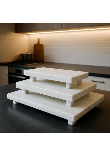 3'lü Doğal Mermer Mini Tepsi Takımı – Şık Sofraların Yeni Gözdesi modelleri