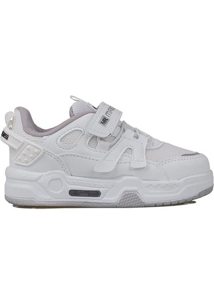 Beyaz Kaymaz Taban Çocuk Spor Ayakkabı