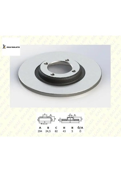 Fren Disk Aynasi Ön Transit V184 00->A.ÇEKER/4041428/YC1W1125BA/DF4217/KALE Balata