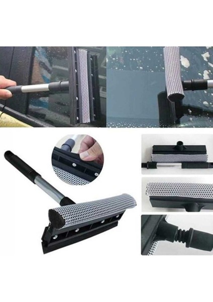 Lüx Cift Tarafli Teleskopik Cam Silme Paspası ve Cekpasi