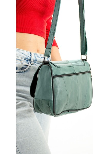 Yeşil Hakiki Deri Omuz ve Postacı Günlük Çanta, Şık ve Kullanışlı Tasarım indirimleri