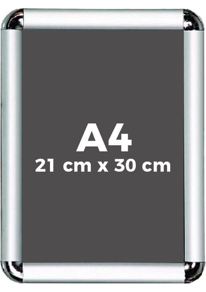 A4 21X30 cm Rondo Köşe Alüminyum Aç Kapa Çerçeve fiyatları